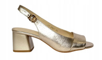 Wygodne skórzane sandały Anis 2357 złote r36