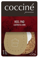 Skórzane Podpiętki na Korku Beżowe Coccine HEEL PAD  r.M (38-40)