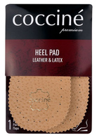 Skórzane Podpiętki na Lateksie Beżowe Coccine HEEL PAD  r.S (35-37)