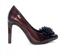 Marco Tozzi 22432 bordowe lakierowane czółenka r36