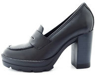 Mokasyny na Słupku Bottero 350102 Czarne Skóra 40