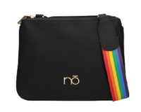 Dwukomorowa Listonoszka Nobo Czarna Torebka P1410