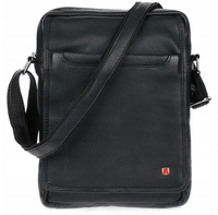 Torba Męska Czarna Raportówka z Paskiem Allbatross BB 103