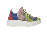 ARTIKER półbuty koronkowe 50C1105 multi color r38