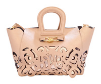 Złota damska torebka kuferek 2w1 Carla Berry