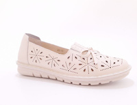 Ażurowe półbuty damskie beżowe Loretta Vitale W9913 roz.39