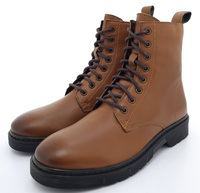 Skórzane  Bikery Wiązane Sergio Stefano Brąz r40