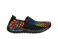 Kolorowe półbuty damskie wsuwane Rock Samba Black Rainbow r.36