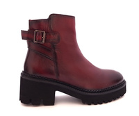 Bordowe botki damskie na grubej podeszwie Jorge Oliveira 865 r41