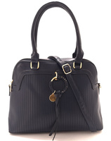 Torebka Damska Klasyczna  z Paskiem Granatowa