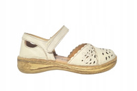 Sandały LORETTA wygodne LO5993-57 beżowe r40