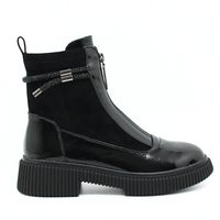 Czarne workery damskie botki skórzane Loretta Vitale C2439113 r41