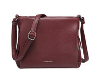 Torebka damska jednokomorowa z ekoskóry bordowa Luigisanto HS6341-Z#