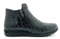 Wygodne Botki Skórzane Sokolski  Crock Lakier Czarne 40