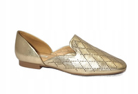 Bottero 306202 eleganckie mokasyny złote r37