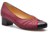 Czółenka Espinto C232 Bordowe Zamsz Tęgosć H r40