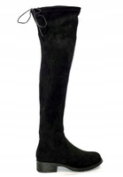 Kozaki E4833 czarne modne streczowe r40