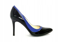 Czółenka EMIS SLJ6582 czarny/kobalt r37,5