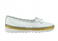 Komfortowe mokasyy FLEXX C122 BIAŁY skóra r40