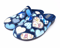 Kapcie damskie serduszka Sanital Flex granatowe Z30519X r41