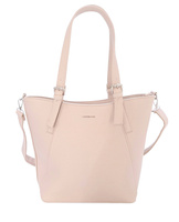 Torebka damska z uchwytami shopperka beżowy Luigisanto HS1239#