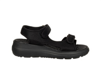 Czarne sandały damskie na platformie na rzepy Azaleia 18833 r41/42