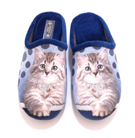 Kapcie damskie kotek Sanital Flex niebieskie Z27584X r37