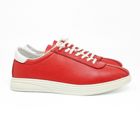 Trampki męskie na białej podeszwie czerwone Moon Shoes r41