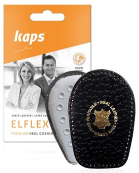 Amortyzujące Podpiętki Skórzane Elflex Black Kaps r44/46