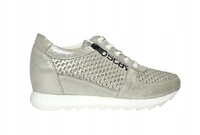 T.SOKOLSKI srebrne sportowe W22-455 skórzane r41