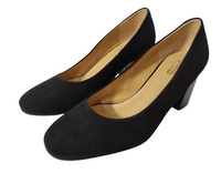 ESPINTO Czółenka C1163/8 czarne zamsz tęg G1/2 r40