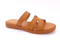 Brązowe klapki damskie na płaskiej podeszwie Marila Balti r38