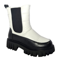 Wysokie śniegowce ocieplane na grubej podeszwie Artiker 51C0279  biały r36