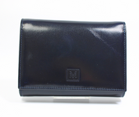 Damski portfel skórzany na zatrzask VerMari 41-10209D granat