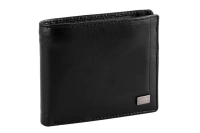 Czarny portfel męski skórzany Rovicky CPR-022-BAR/0322