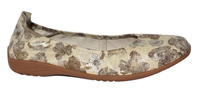 Wygodne baleriny Josef Seibel 74801-372 beżowe kwiaty r37