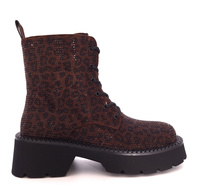 Brązowe botki damskie na grubej podeszwie GOE SS2N4167 r38