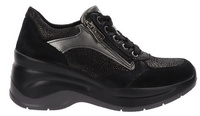 Sneakersy Na Koturnie Igi&Co 4656700 Skóra Czarny r39