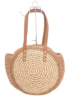 Okrągła słomkowa torebka damska Firlow FC010#