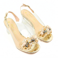 Silikonowe sandały S.Barski  roz. 36 złote MR42-016