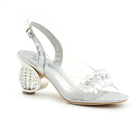 Scaviola silikon sandały na słupku H-05 SILVER r39