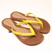 Komfortowe Japonki Terra Aqua 260900 Żółty r39