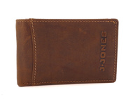 Portfel męski skórzany mały brązowy Jennifer Jones 5531