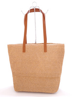 Brązowa pleciona torebka shopper Firlow FC014#
