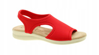 Elastyczne sandały SANITAL FLEX 8024 czerwone r39