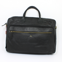 Czarna pojemna męska torba na laptopa skórzana Peterson LAP-513-NDM/3534